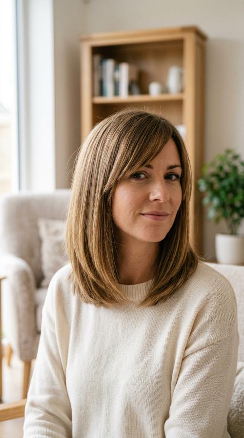 Side-Swept Bangs