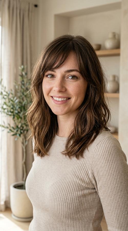 Side-Swept Bangs