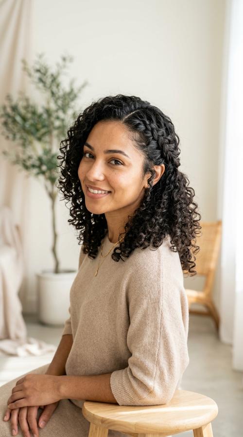 Side-Swept Braid Accent