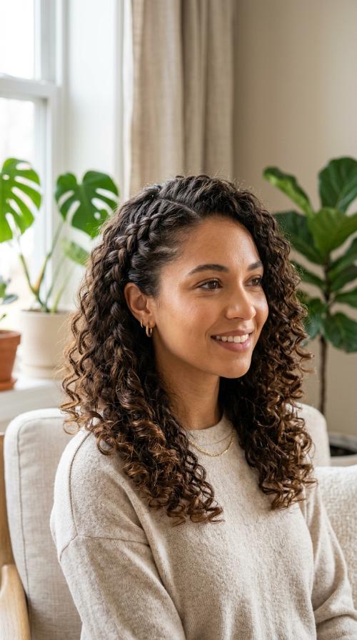 Side-Swept Braid Combo