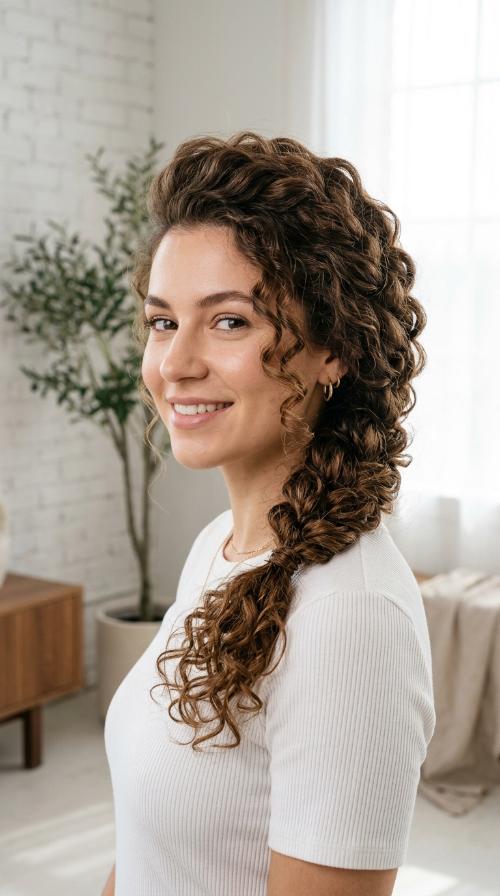 Side-Swept Braid with Root Lift