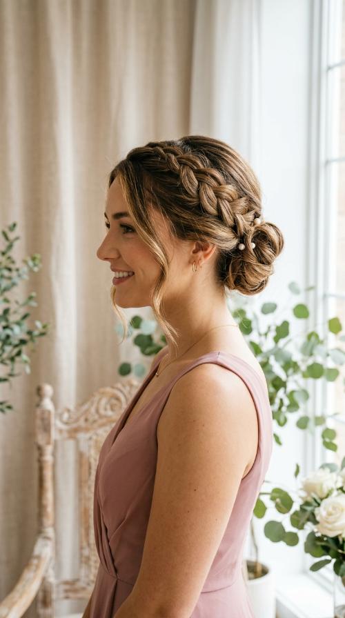 Side-Swept Braided Tuck