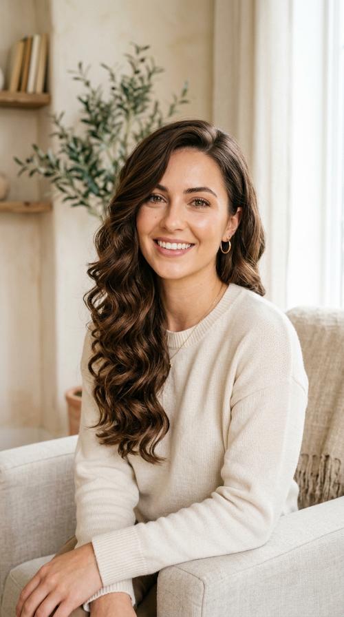 Side-Swept Curls