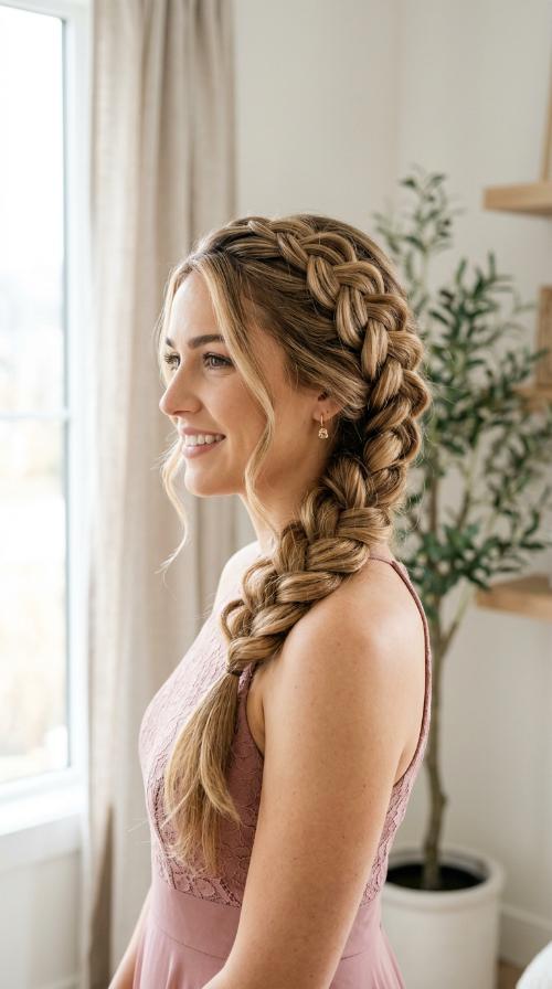Side-Swept Dutch Braid