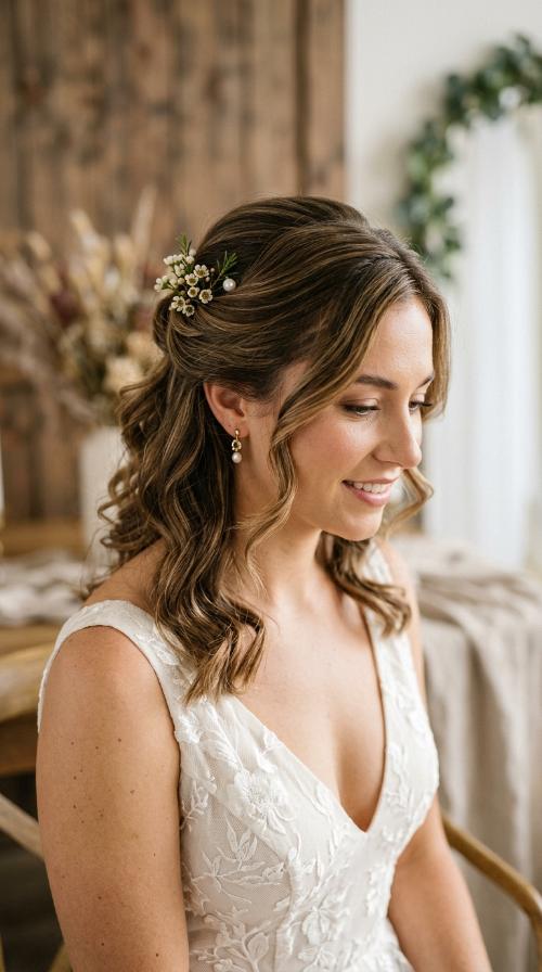 Side-Swept Half-Up