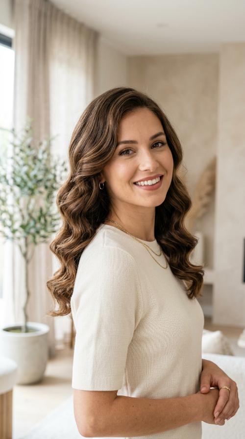 Side-Swept Hollywood Waves