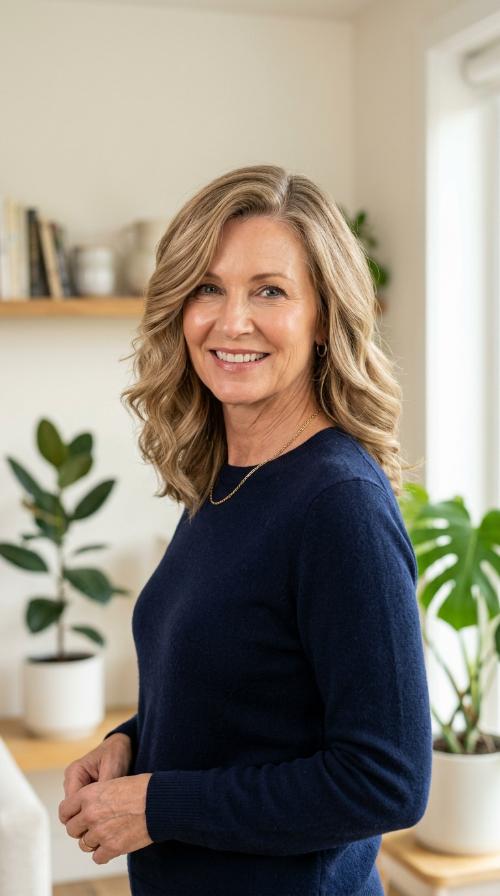 Side-Swept Mid-Length Cut