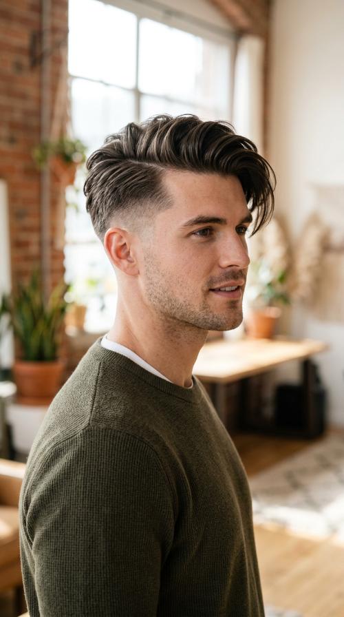 Side-Swept Undercut with Layers