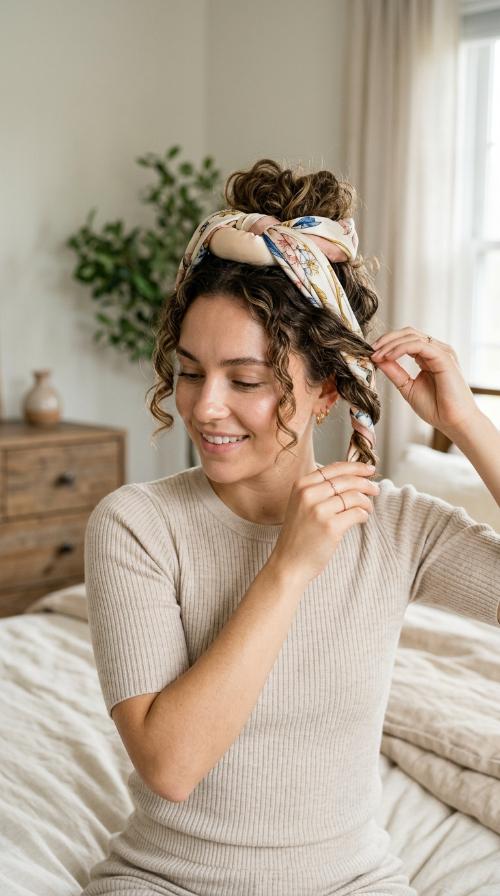 Silk Scarf Overnight Wrap