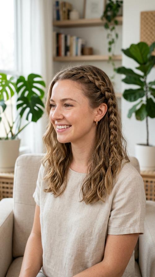 Simple Three-Strand Accent Braid