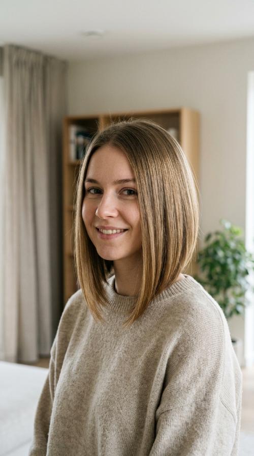 Sleek A-Line Inverted Bob