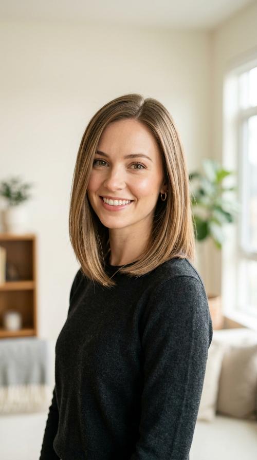 Sleek A-Line Mid-Length Cut
