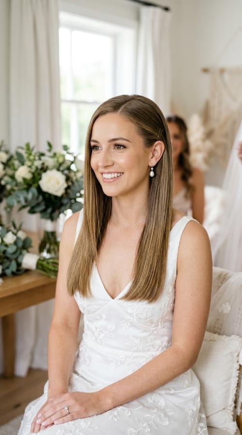 Sleek and Straight with a Side Tuck