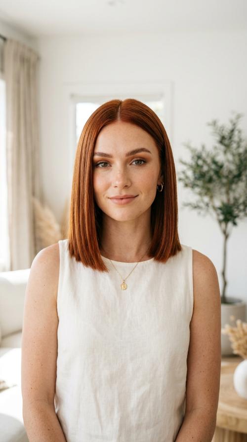 Sleek Blunt Lob
