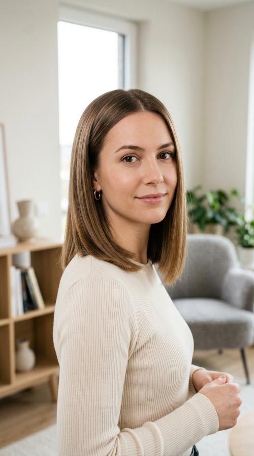 Sleek Blunt Lob