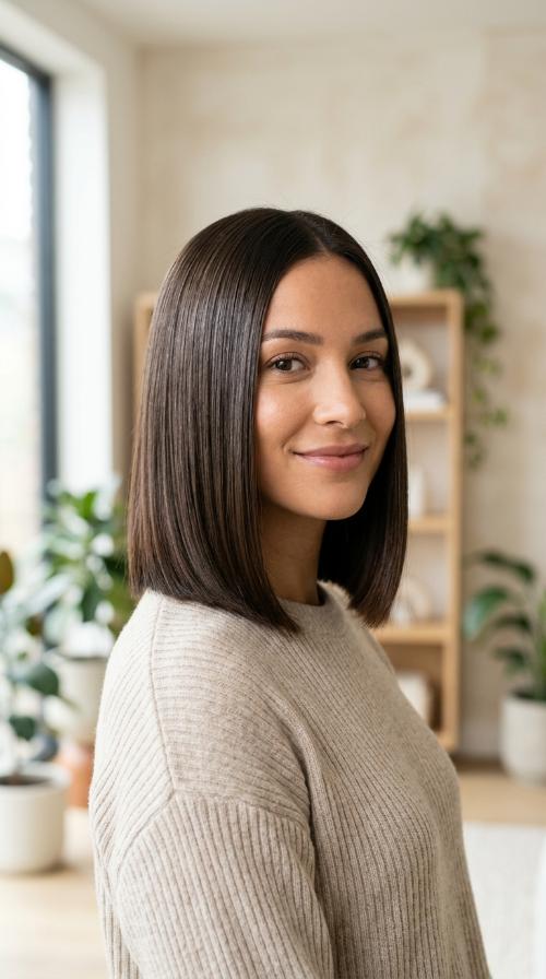Sleek Glass Hair Bob