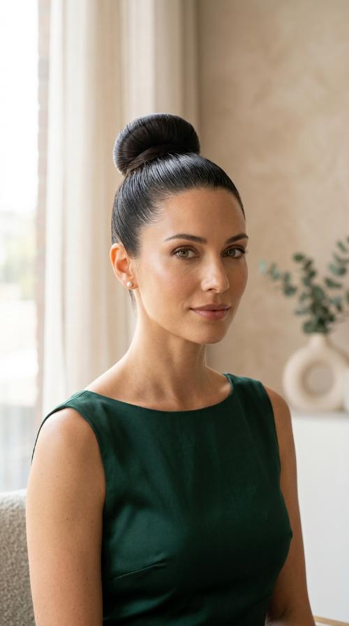 Sleek High Ballerina Bun