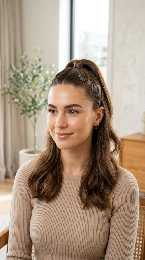 Sleek High Half-Up