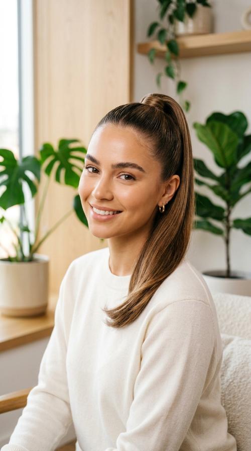 Sleek High Ponytail