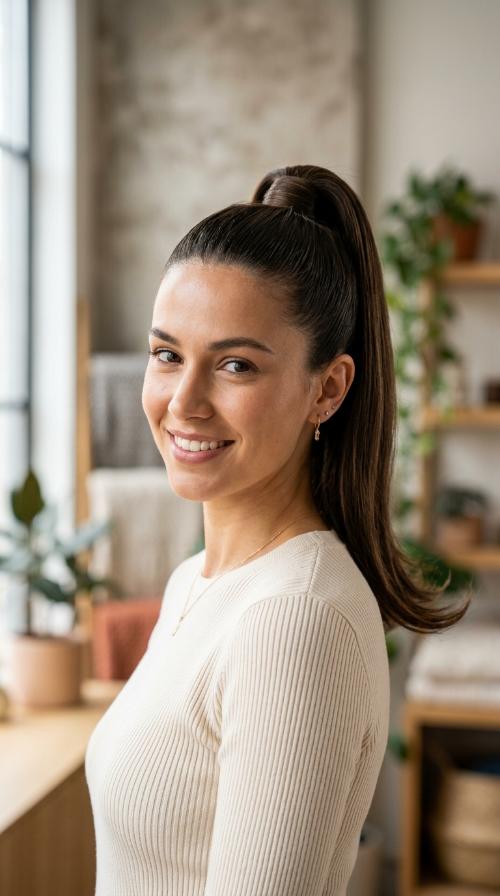 Sleek High Ponytail