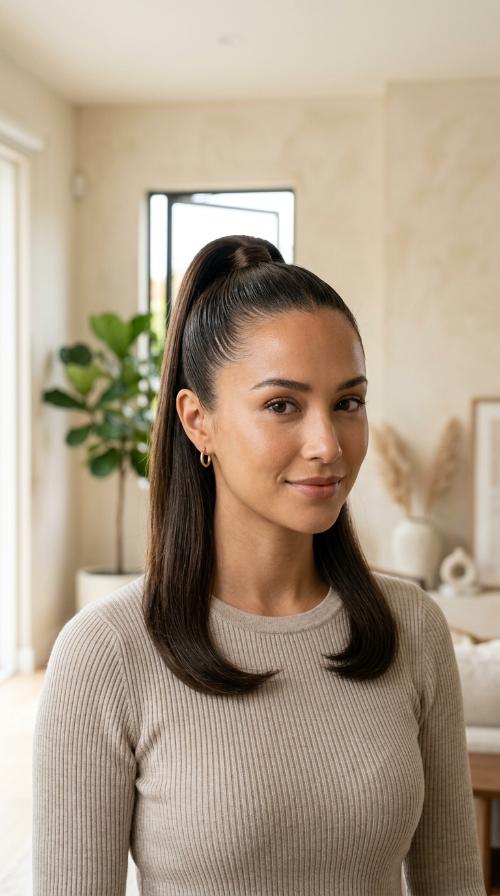 Sleek High Ponytail