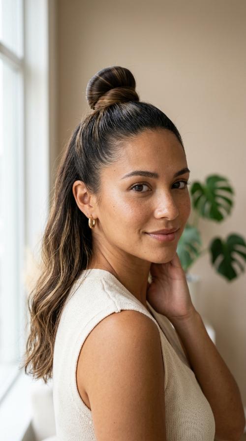 Sleek High Top Knot