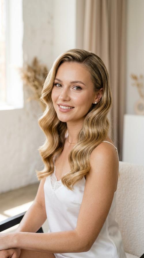 Sleek Hollywood Waves