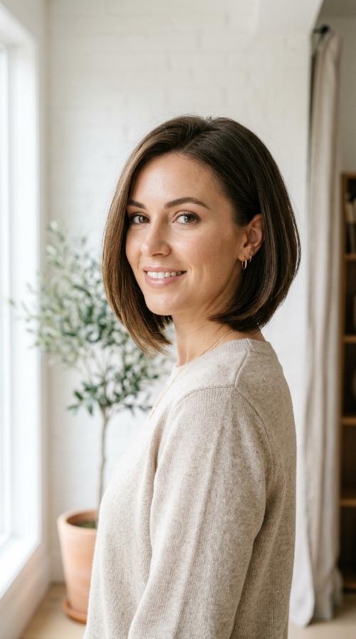 Sleek Inverted Bob