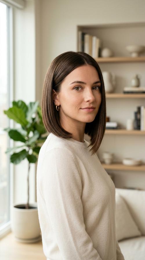 Sleek Inverted Bob