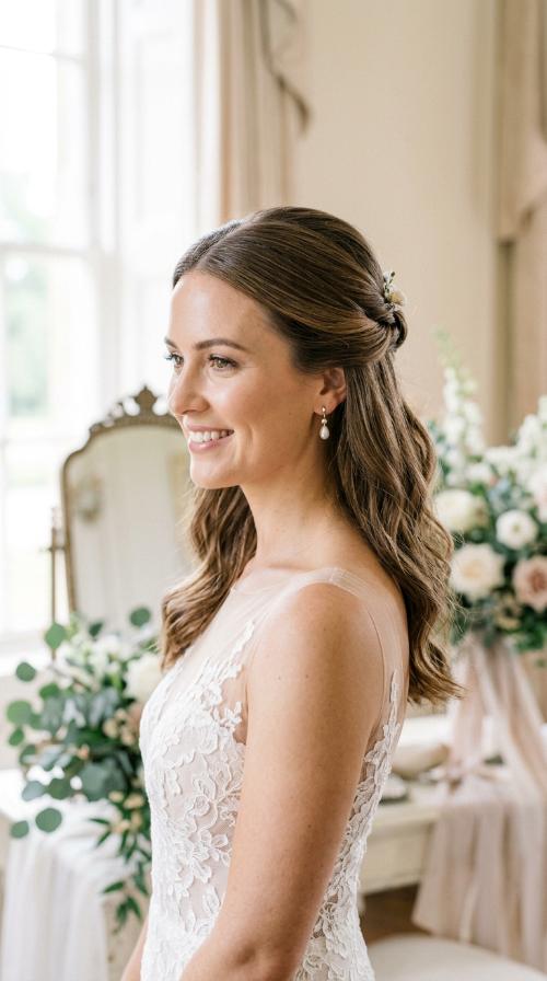 Sleek Knotted Half-Up