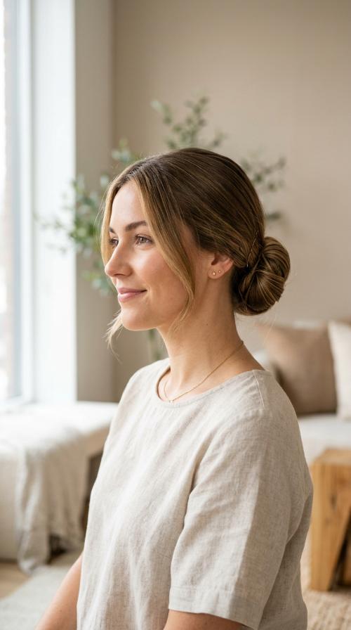 Sleek Low Bun
