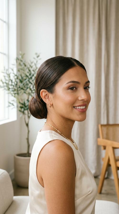 Sleek Low Chignon