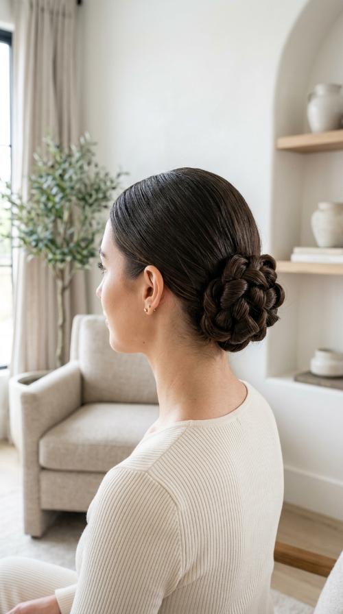 Sleek Low Chignon