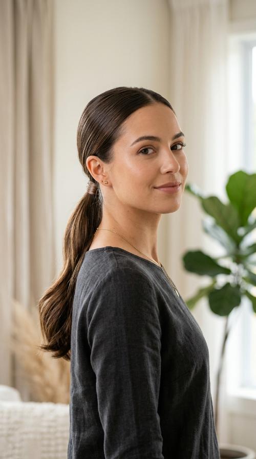 Sleek Low Ponytail