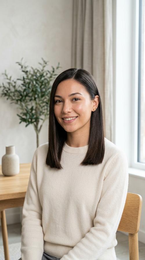 Sleek One-Length Cut