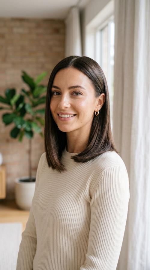 Sleek One-Length Cut