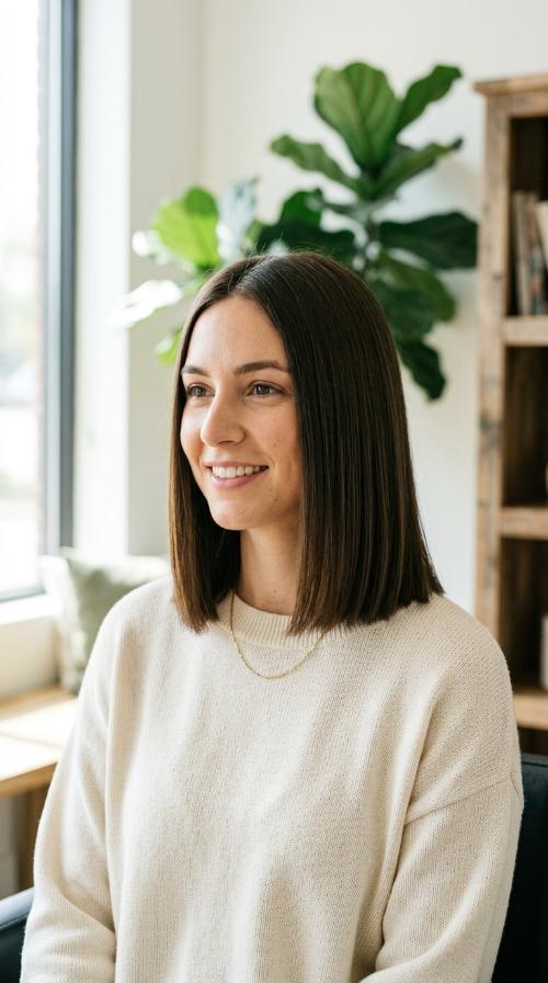 Sleek One-Length Cut