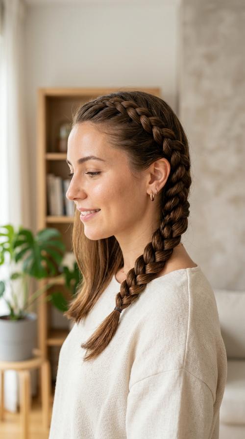 Sleek Side Rope Braid