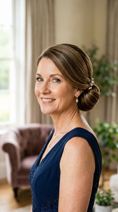 Sleek Side-Swept Bun