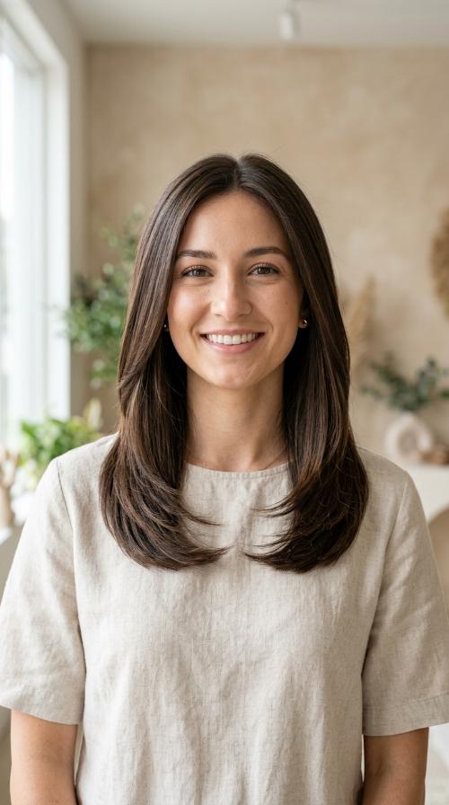 Sleek Straight Layers with Tapered Ends