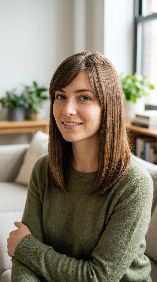 Sleek Straight Mid-Length