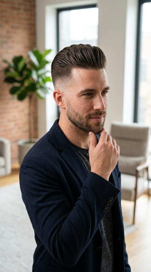 Slicked Back Undercut