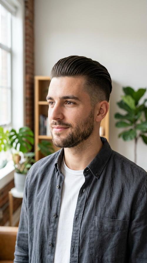 Slicked Back Undercut