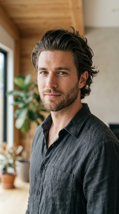 Slicked-Back Waves with Volume