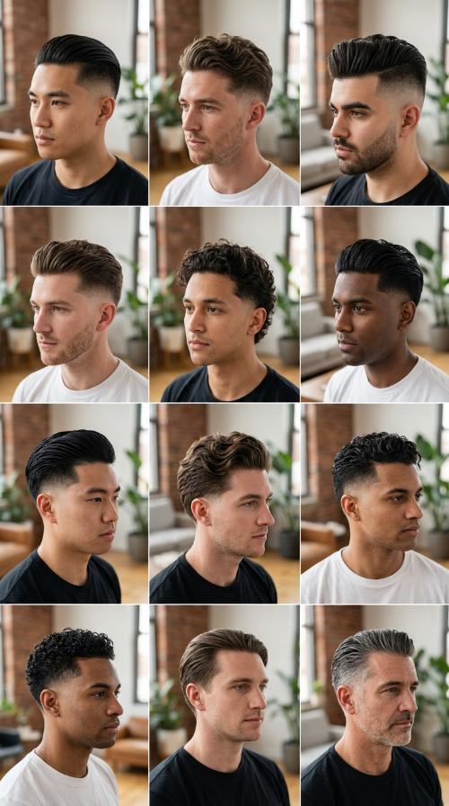 Slicked Back with Fade