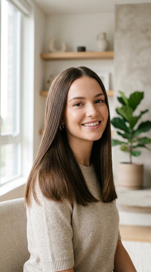 Smooth and Straight Glass Hair