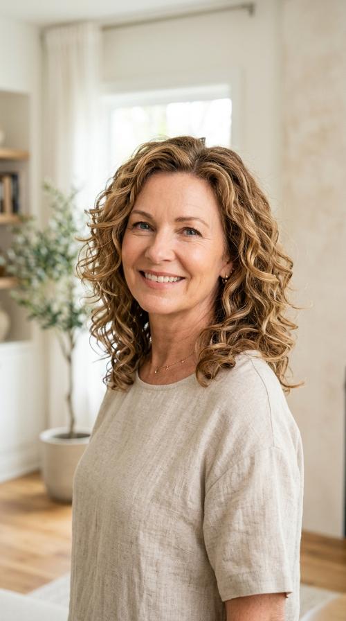 Soft Curls with Internal Layering