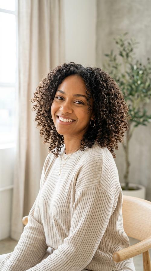 Soft Internal Layers for Thin Curls