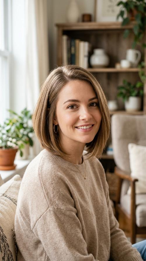 Soft Rounded Inverted Bob