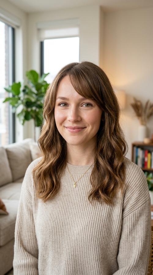Soft Side-Swept Bangs